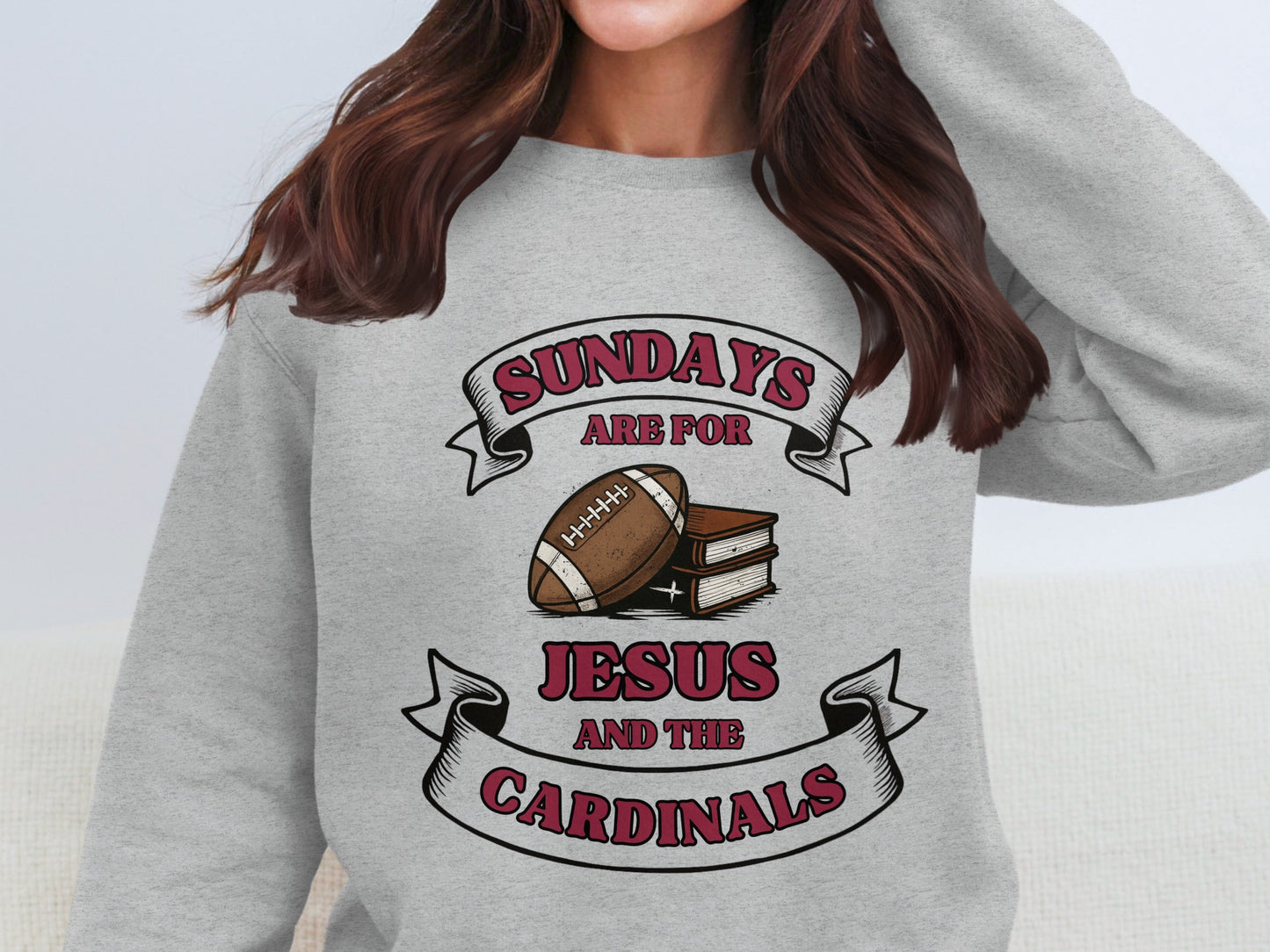 Sundays Are For Jesus and The Cardinals Sweatshirt product