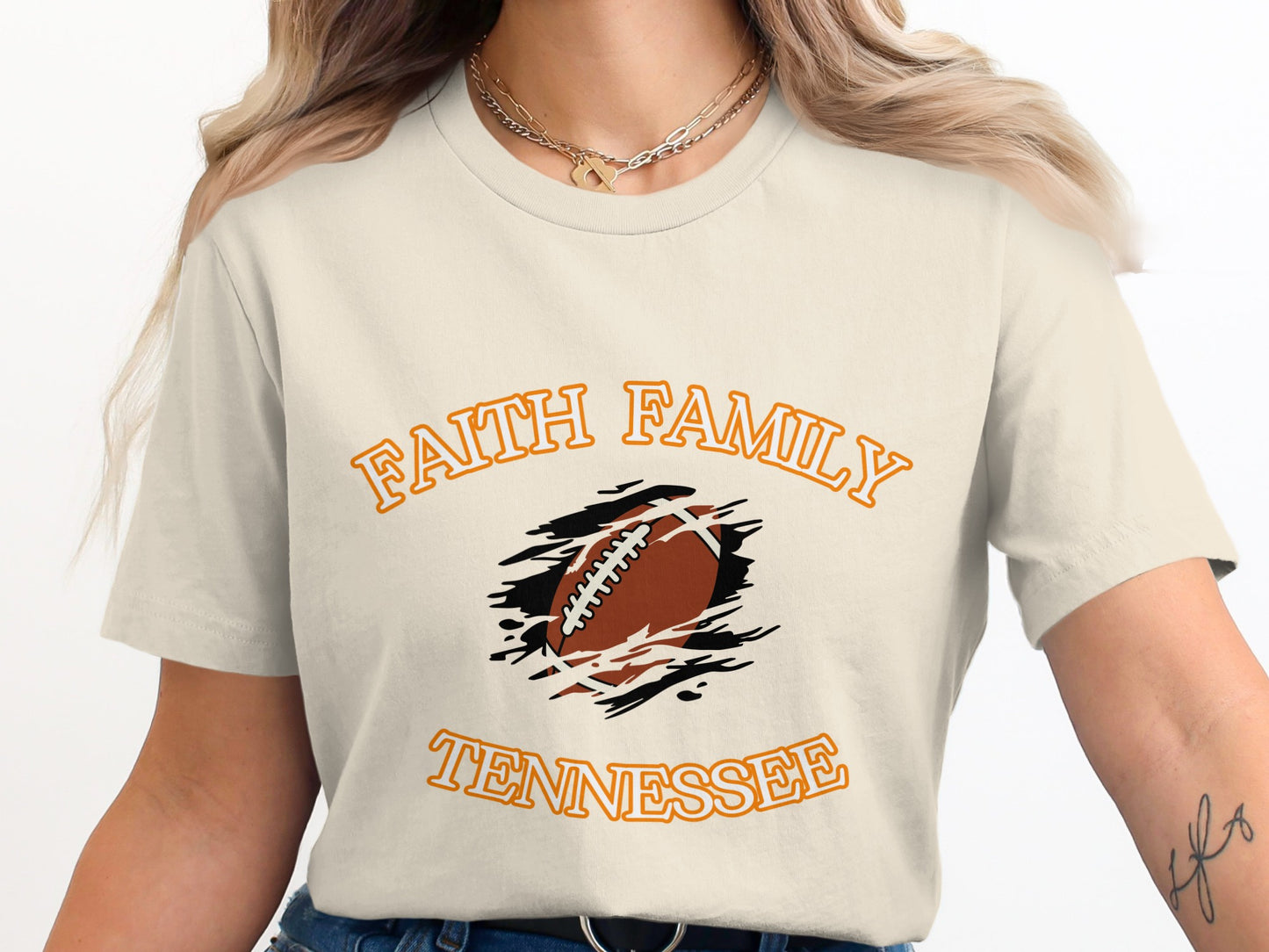 Faith Family Tennessee Football T-Shirt