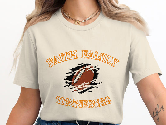 Faith Family Tennessee Football T-Shirt