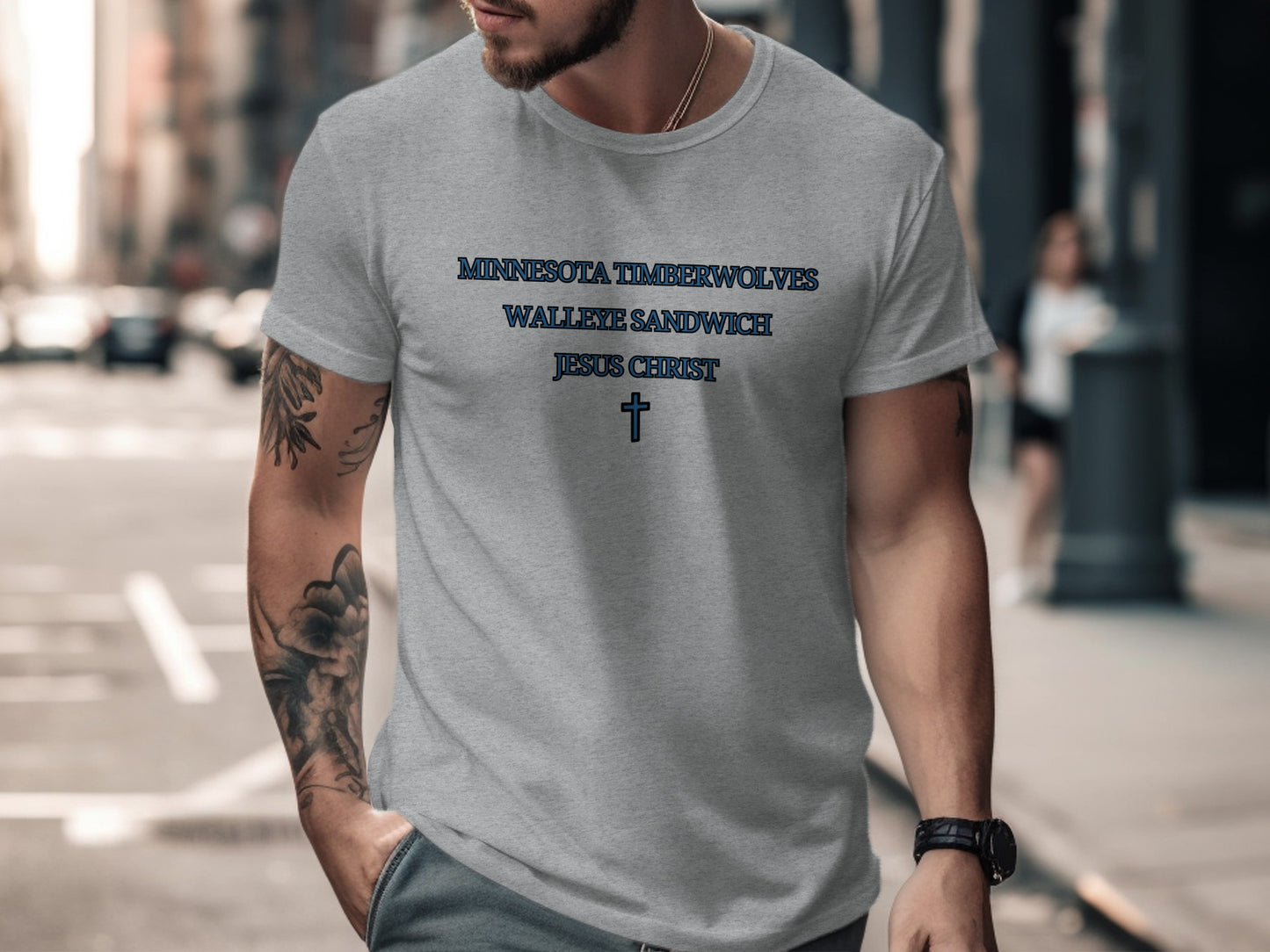 Minnesota Timberwolves Walleye Sandwich Jesus Christ Shirt