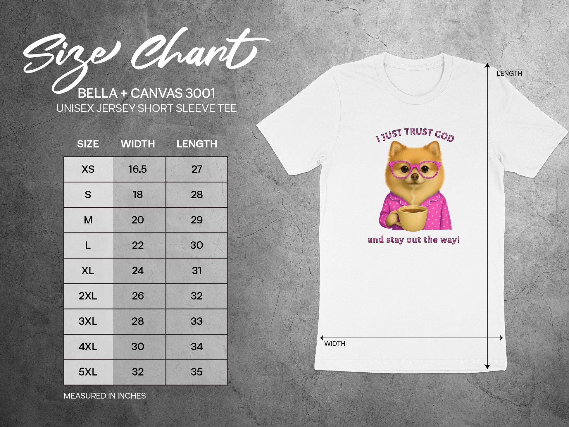 I Just Trust God and Stay Out the Way Tee