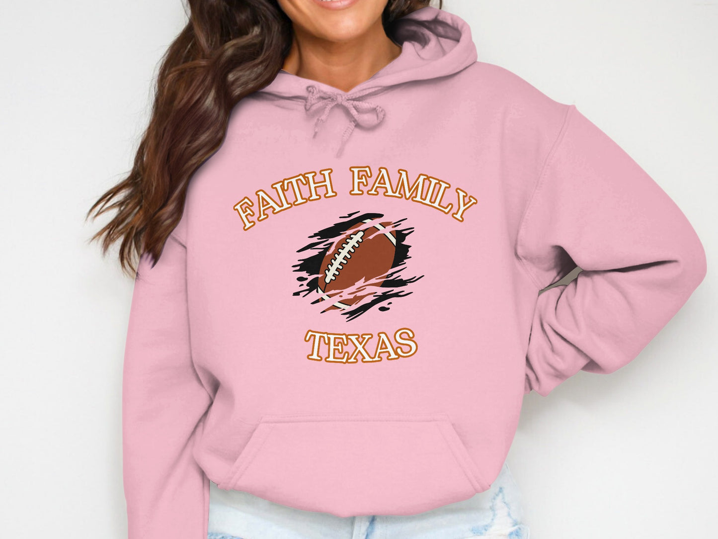 Faith Family Texas Football Hoodie product