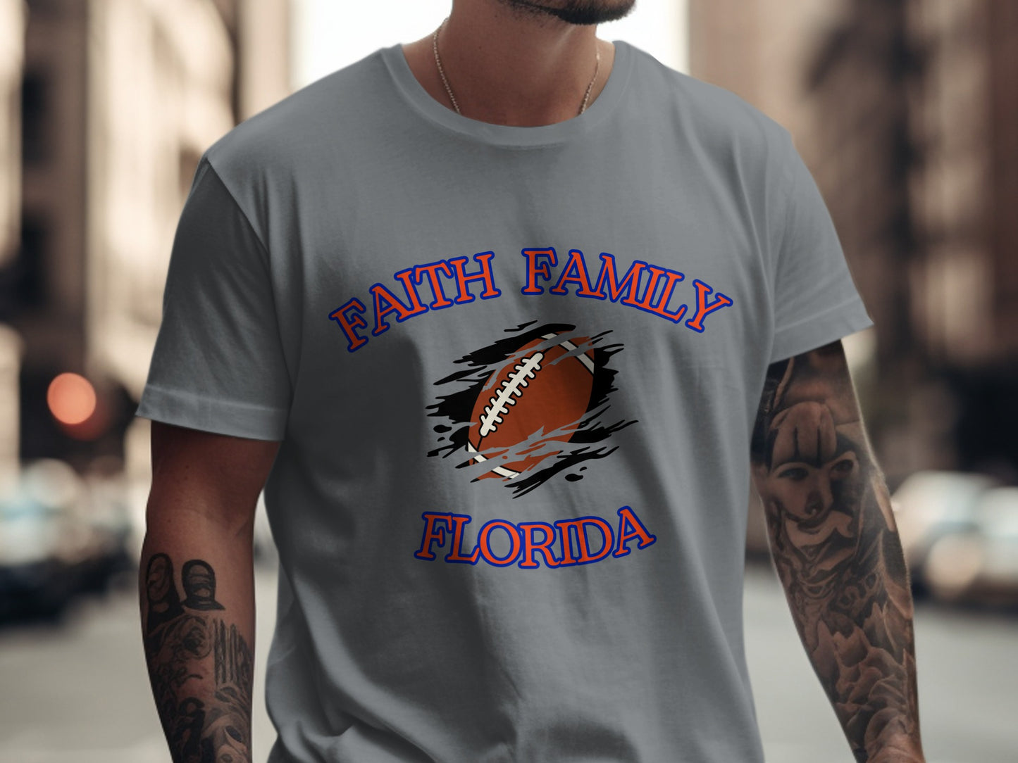 Faith Family Football Florida Graphic Tee