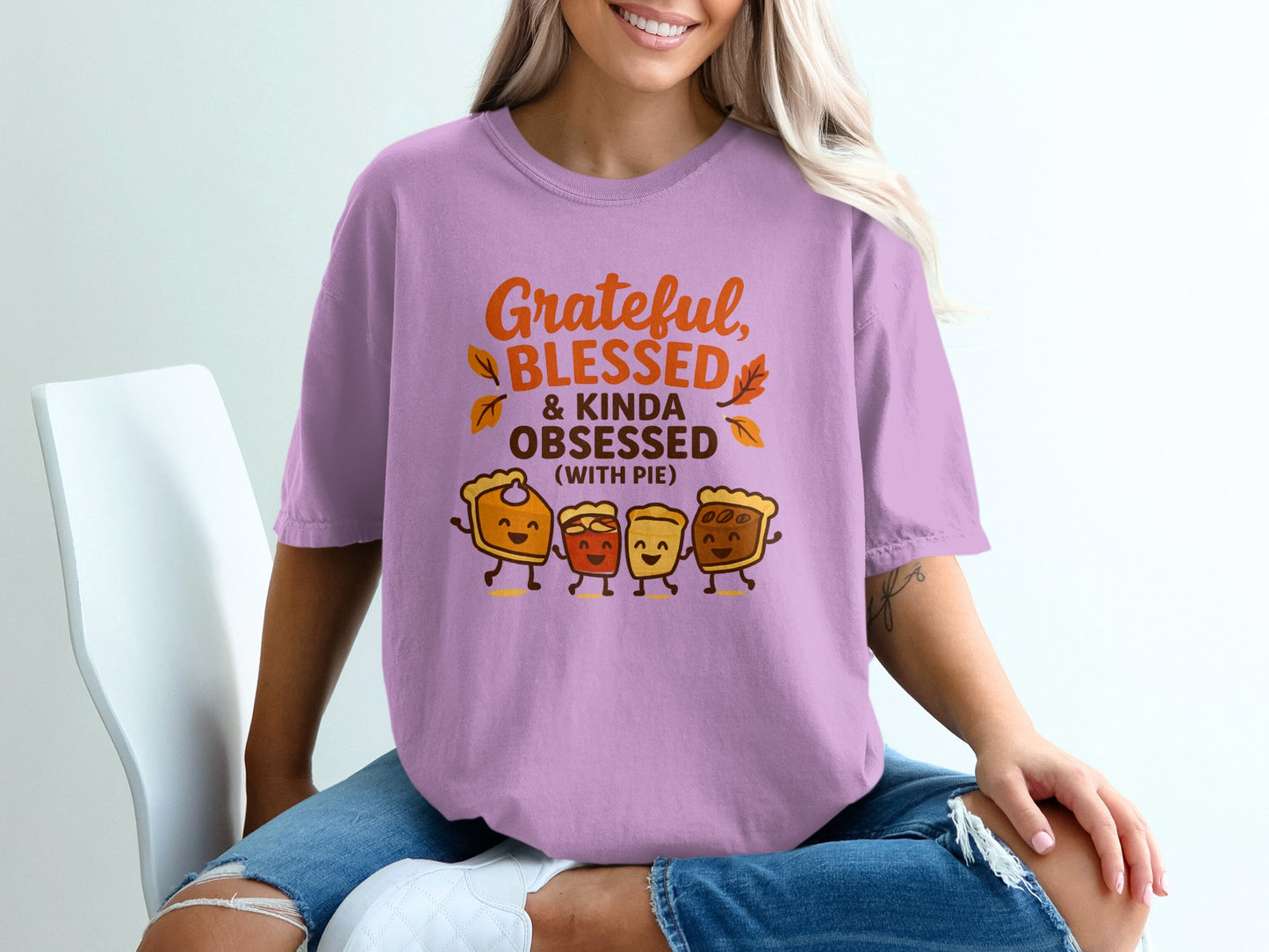 Grateful Blessed Kinda Obsessed With Pie T-Shirt