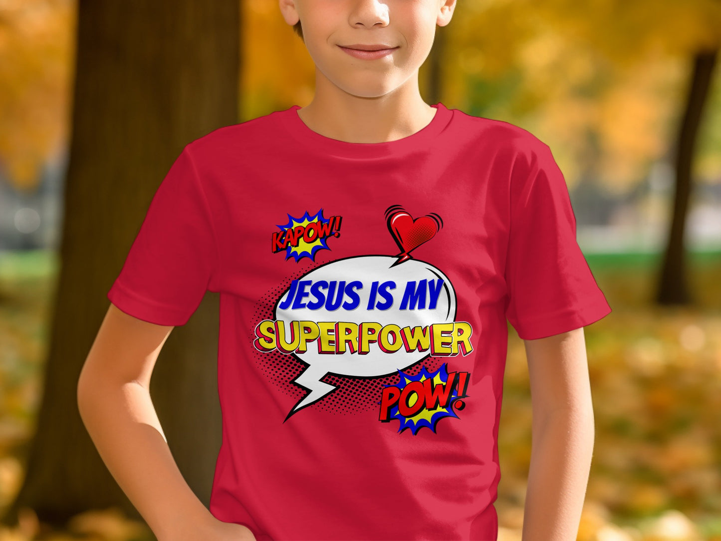Jesus Is My Superpower T-shirt for Kids