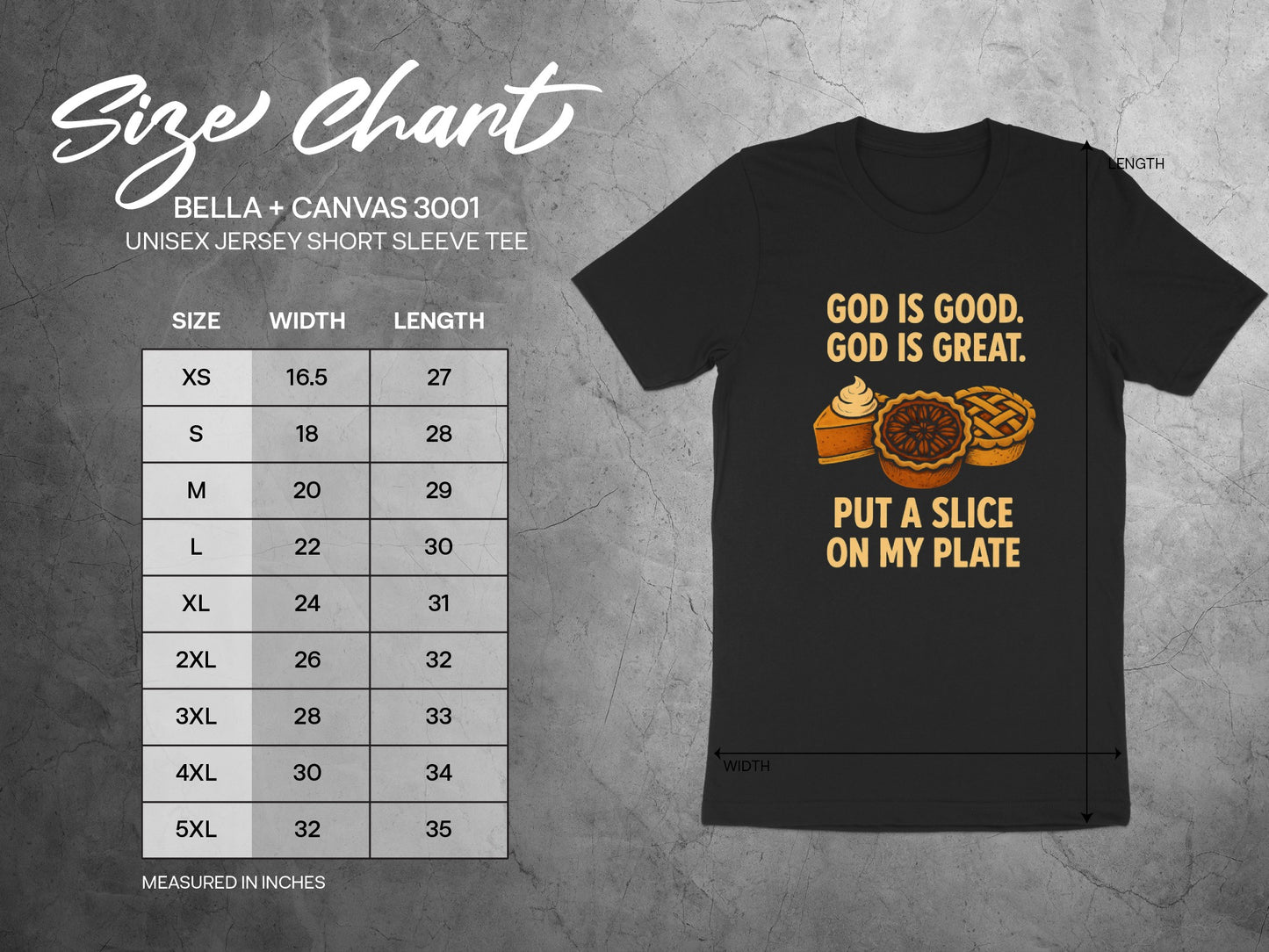 God is Good Put a Slice on My Plate Tee
