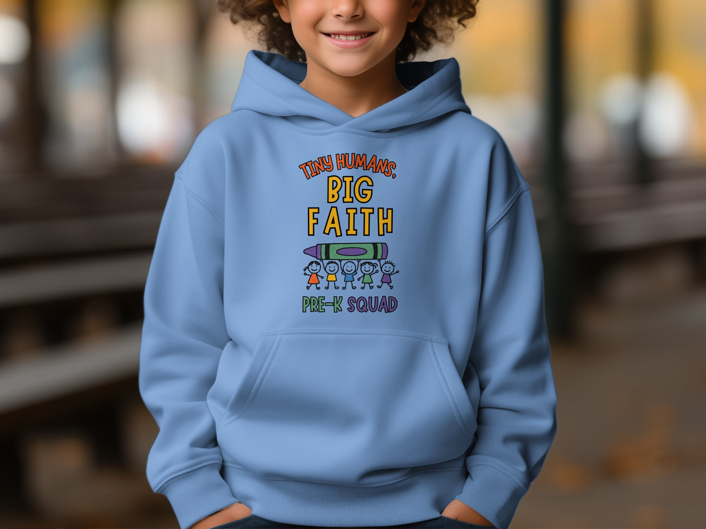 Tiny Humans Big Faith Pre-K Squad Hoodie