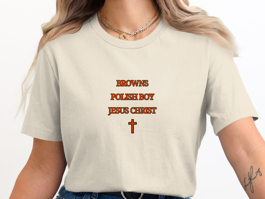 Browns Polish Boy Jesus Christ T-Shirt product