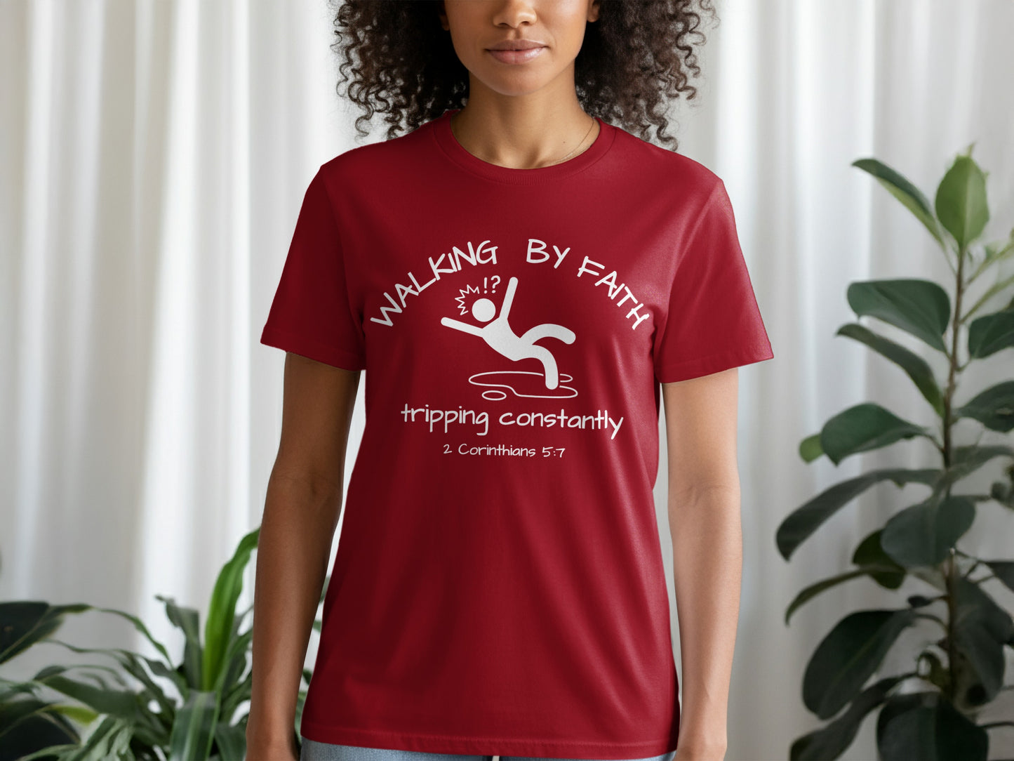 Walking By Faith Tripping Constantly T-Shirt product