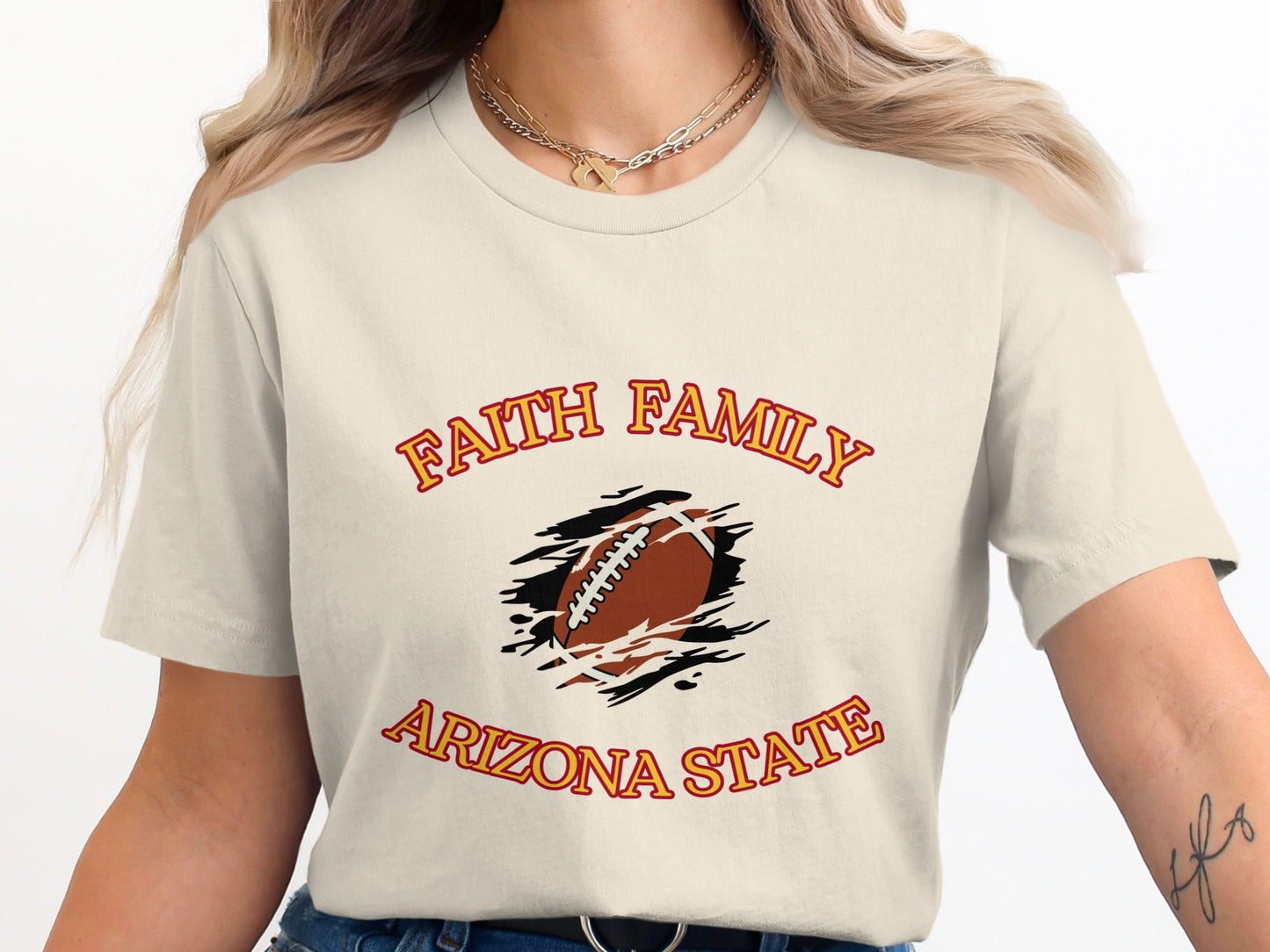 Faith Family Arizona State Football T-shirt