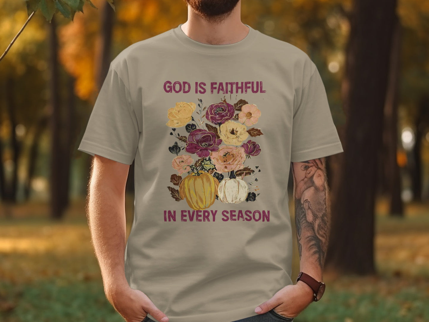 God Is Faithful In Every Season Graphic Tee