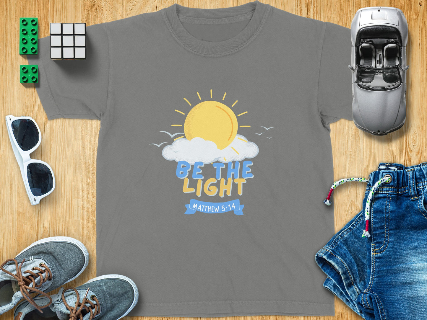 Be the Light Matthew 5 14 Graphic T-Shirt