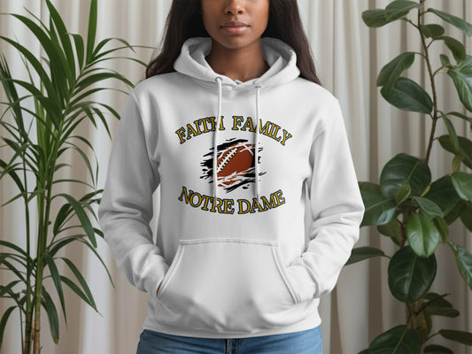 Faith Family Notre Dame Graphic Hoodie product