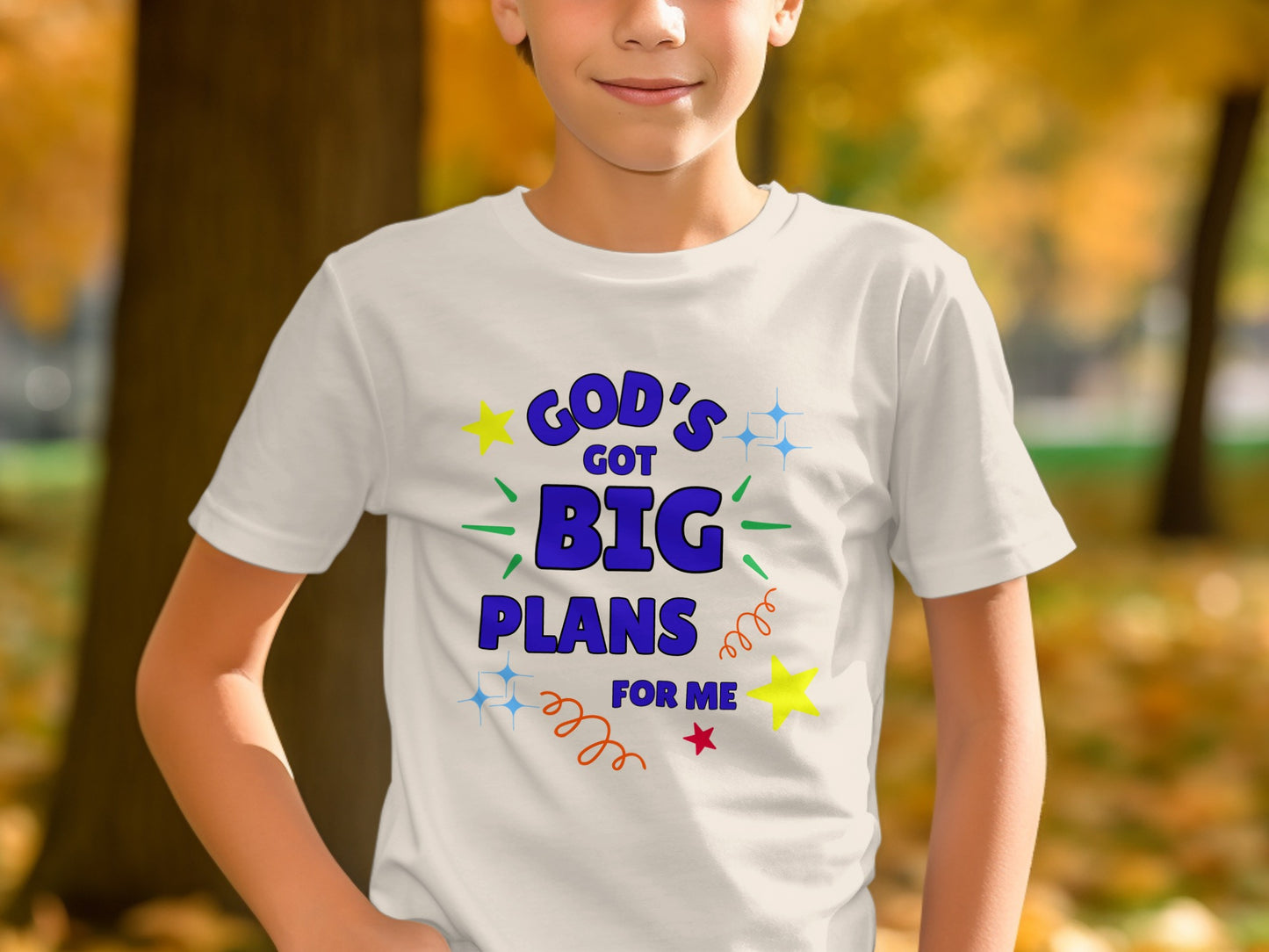 God's Got Big Plans For Me Colorful T-shirt