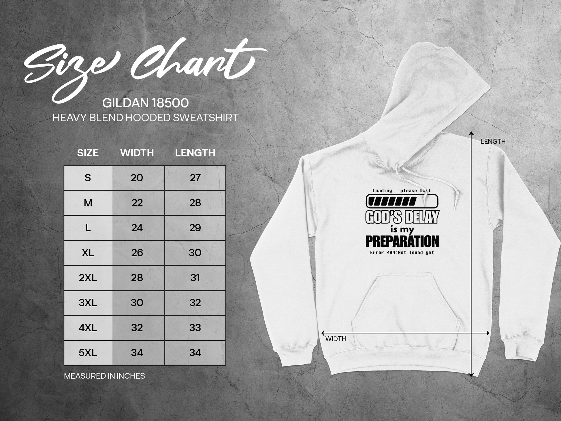 God's Delay Preparation Printed Sweatshirt product type