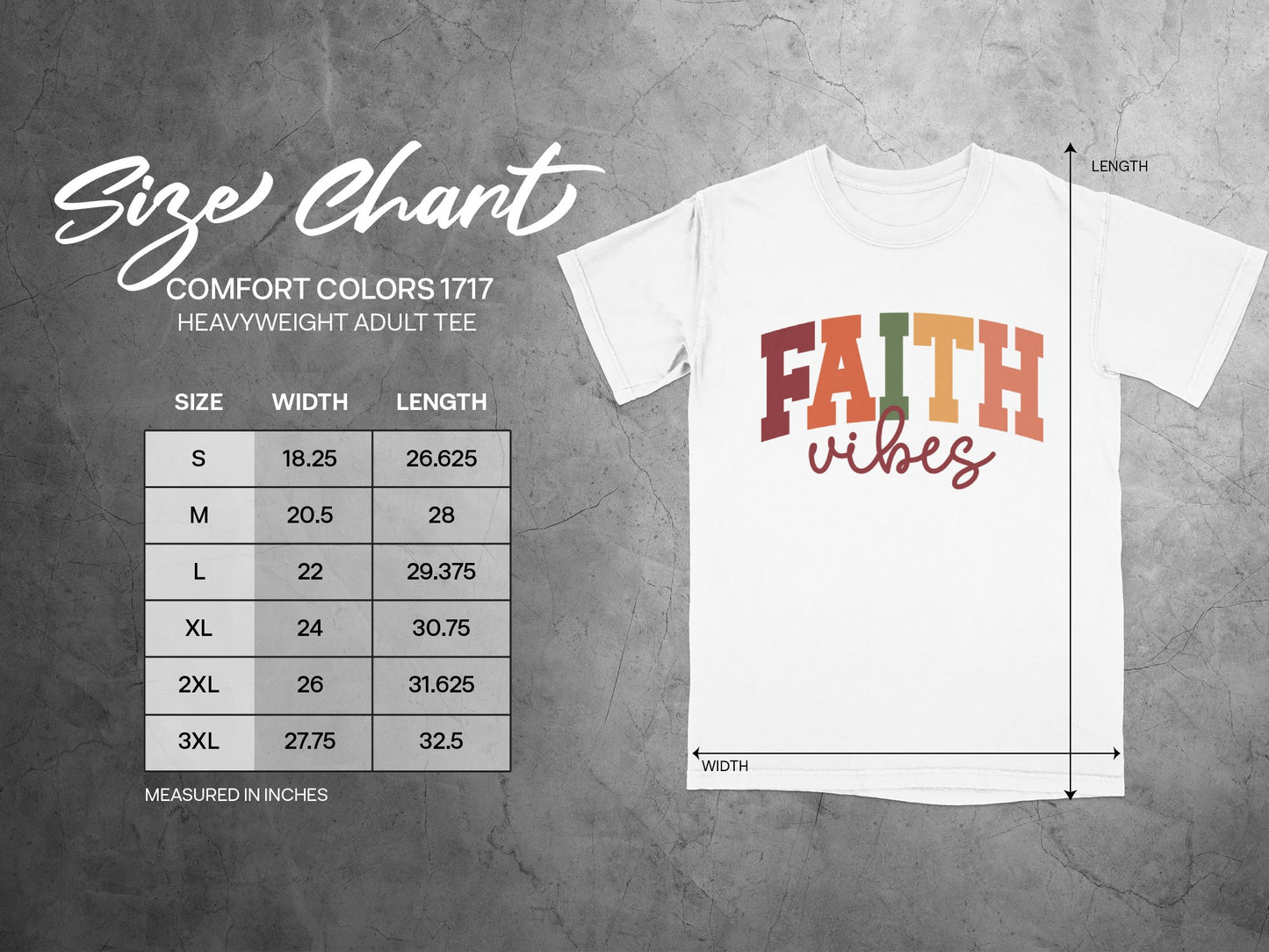 Faith Vibes Graphic T-shirt for Adults