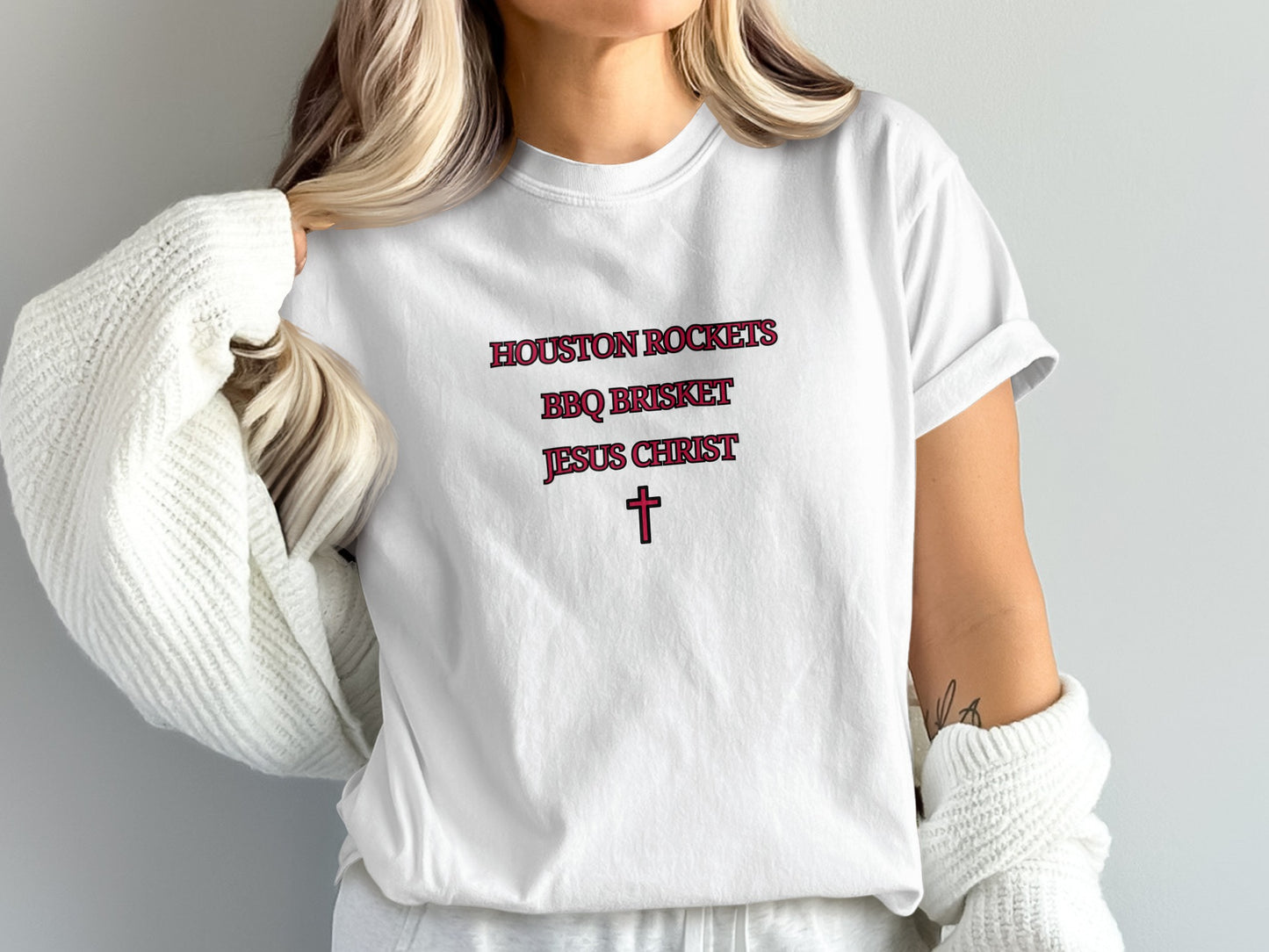 Houston Rockets BBQ Brisket Jesus Christ Shirt