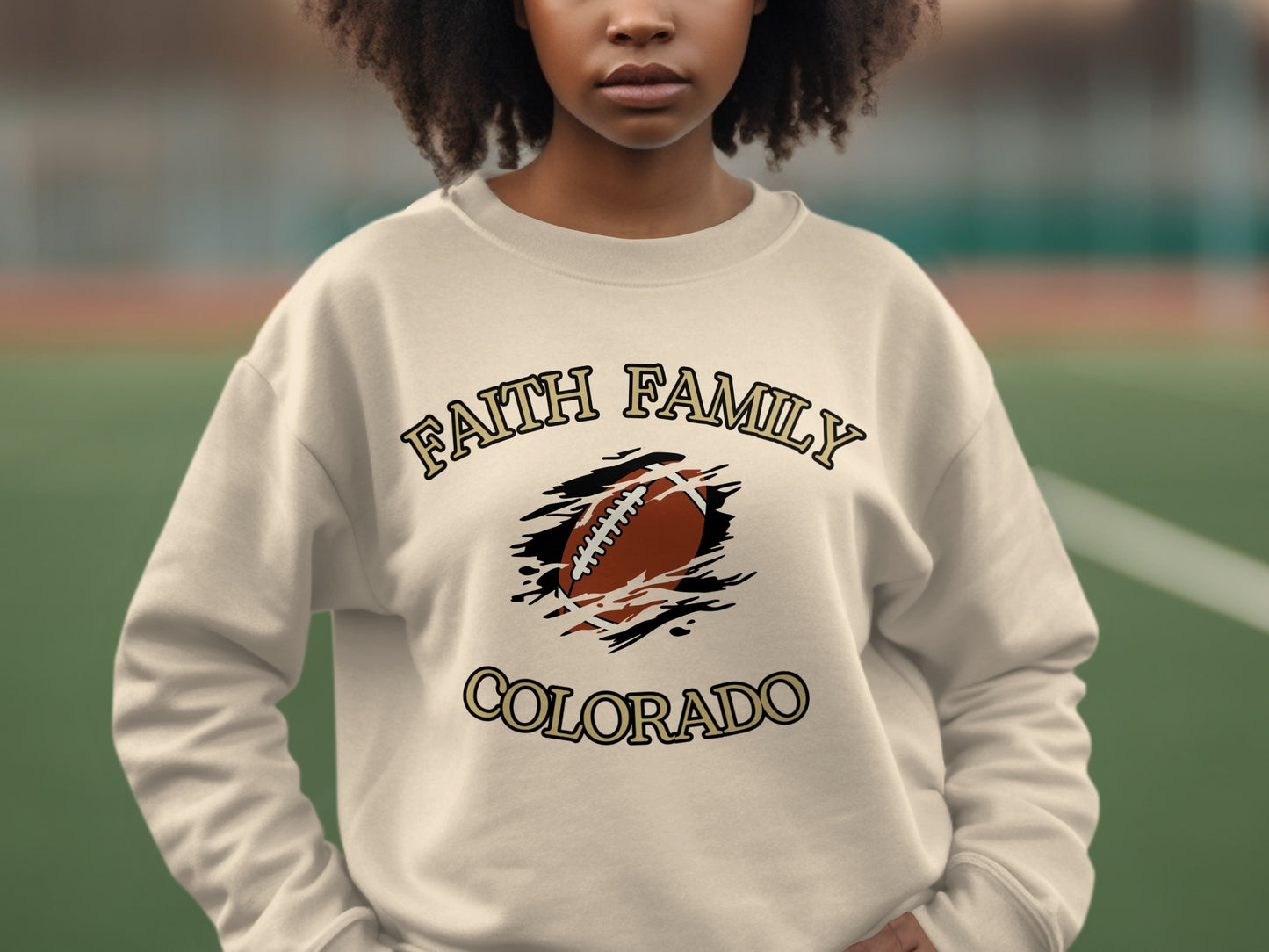 Faith Family Colorado Football Sweatshirt product type