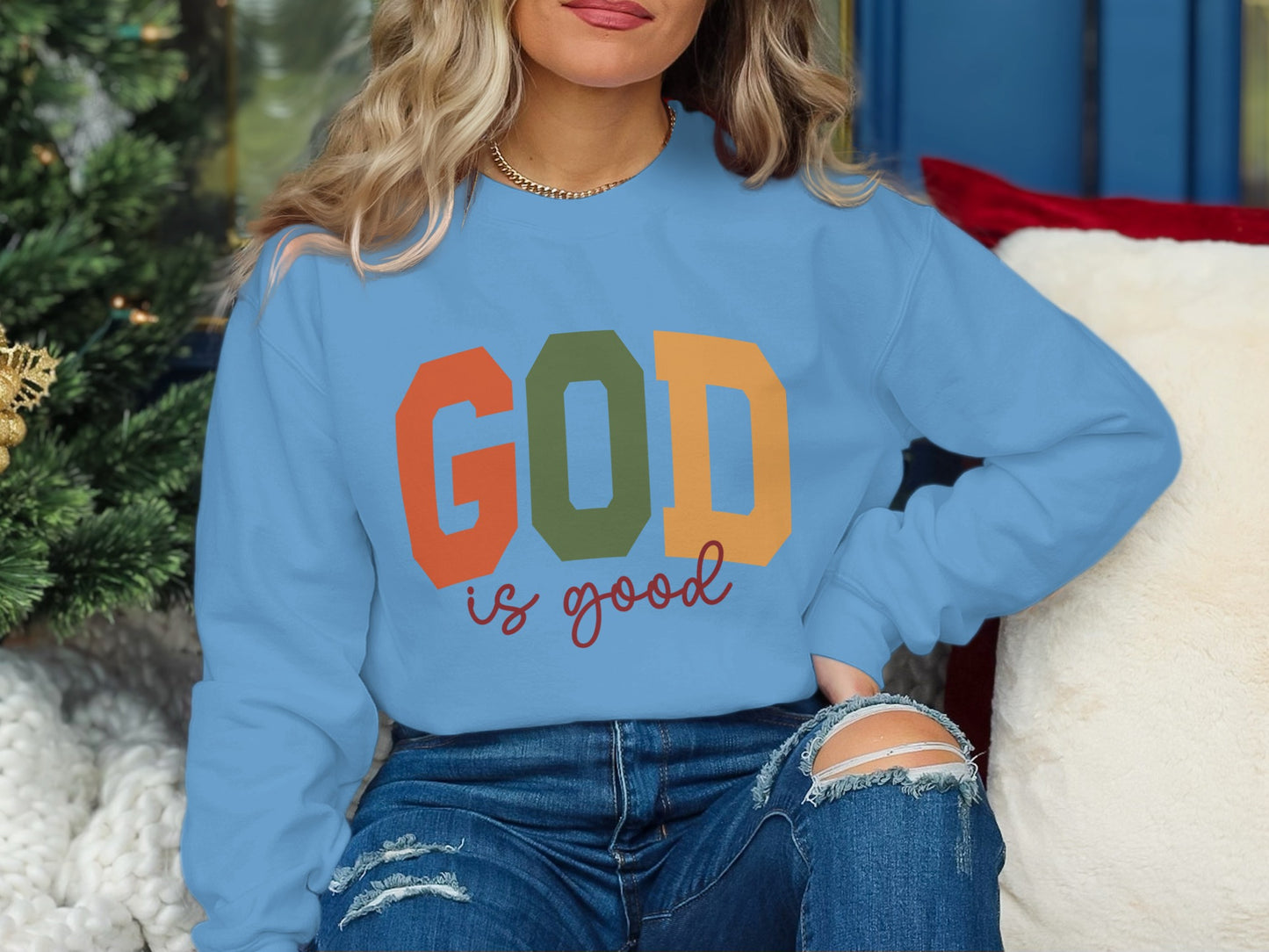 GOD is Good Graphic Sweatshirt Casual Wear