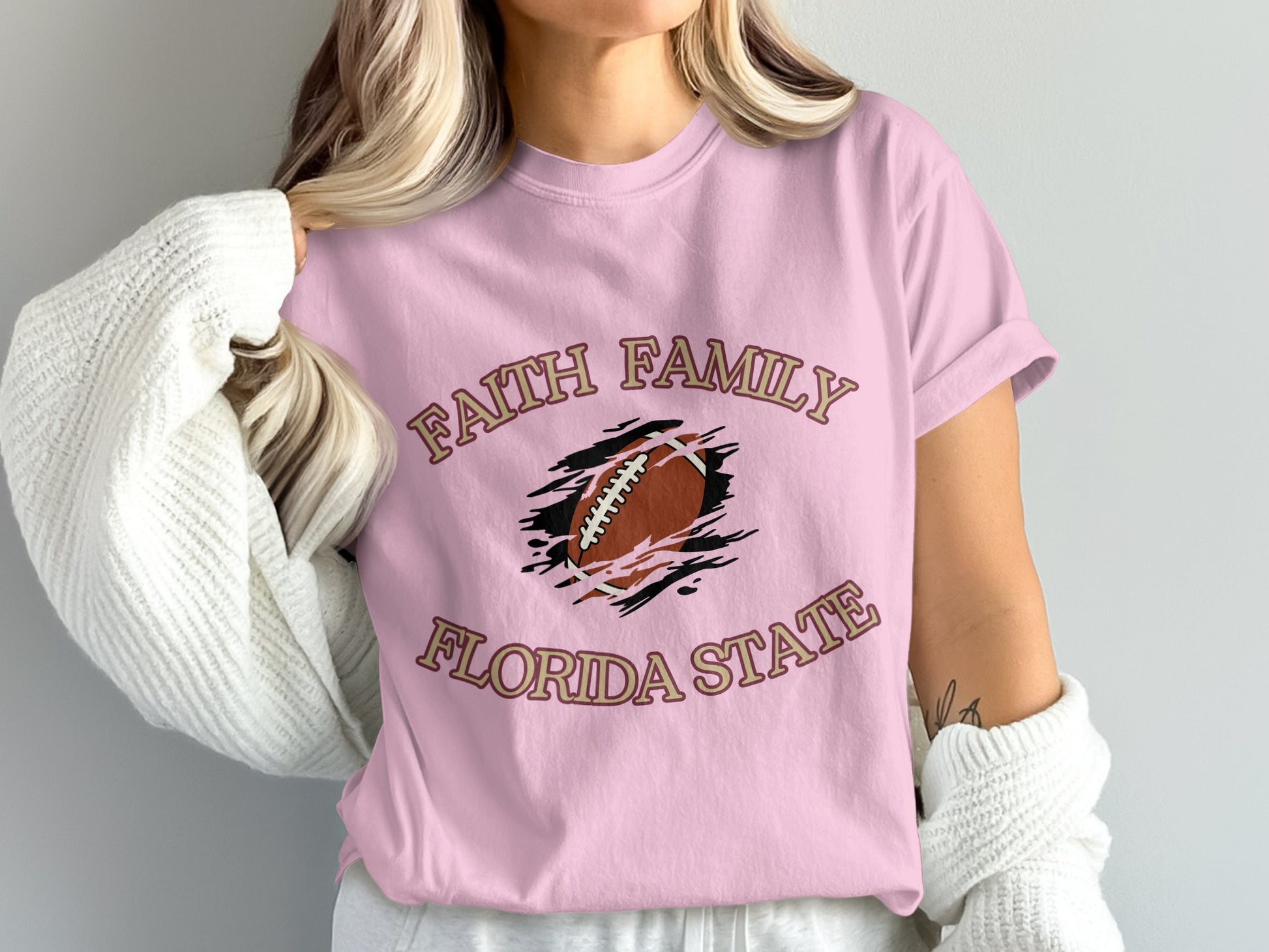 Faith Family Florida State Graphic T-shirt for Women