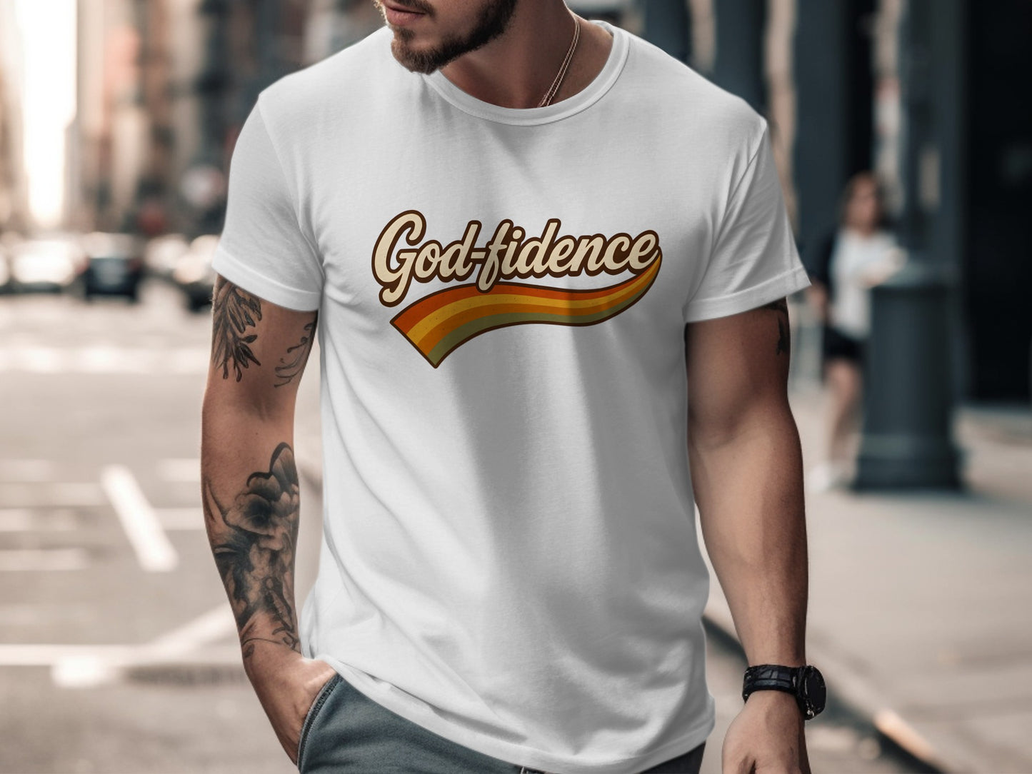 Godfidence Graphic Tee Retro Style Trendy Product