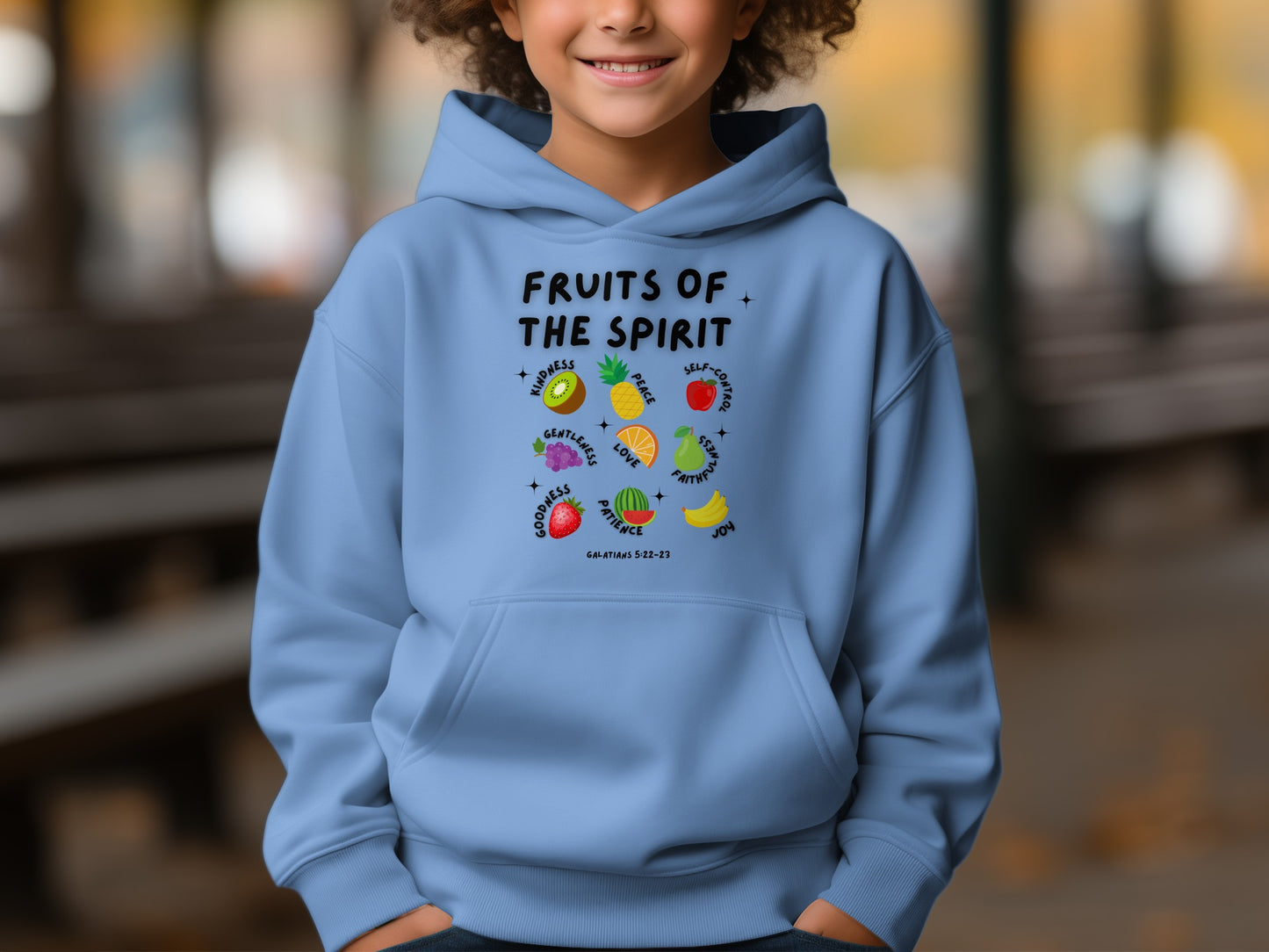 Fruits of The Spirit Design Kid's Hoodie