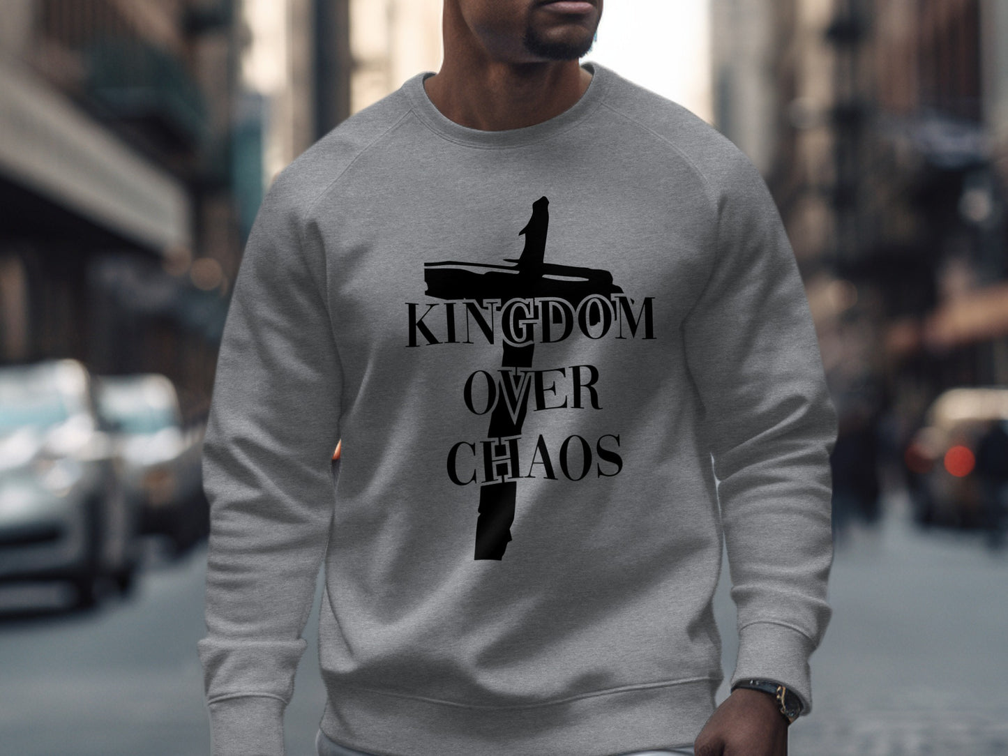 Stylish Kingdom Over Chaos Graphic Sweatshirt