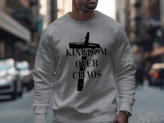 Stylish Kingdom Over Chaos Graphic Sweatshirt