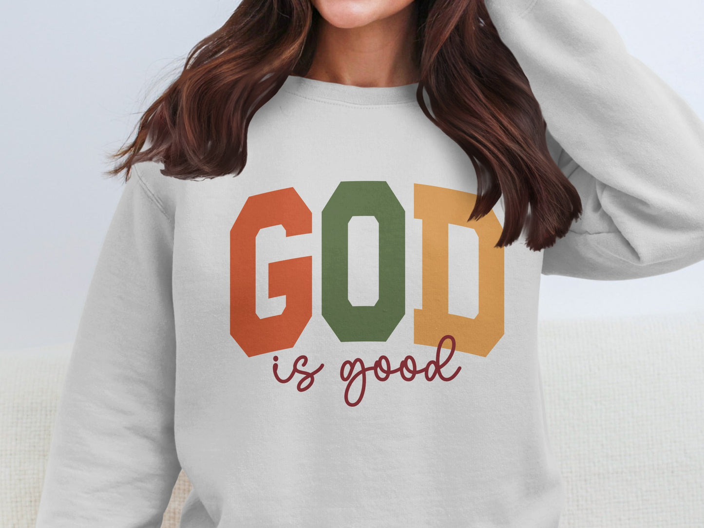 Inspirational God Is Good Graphic Sweatshirt