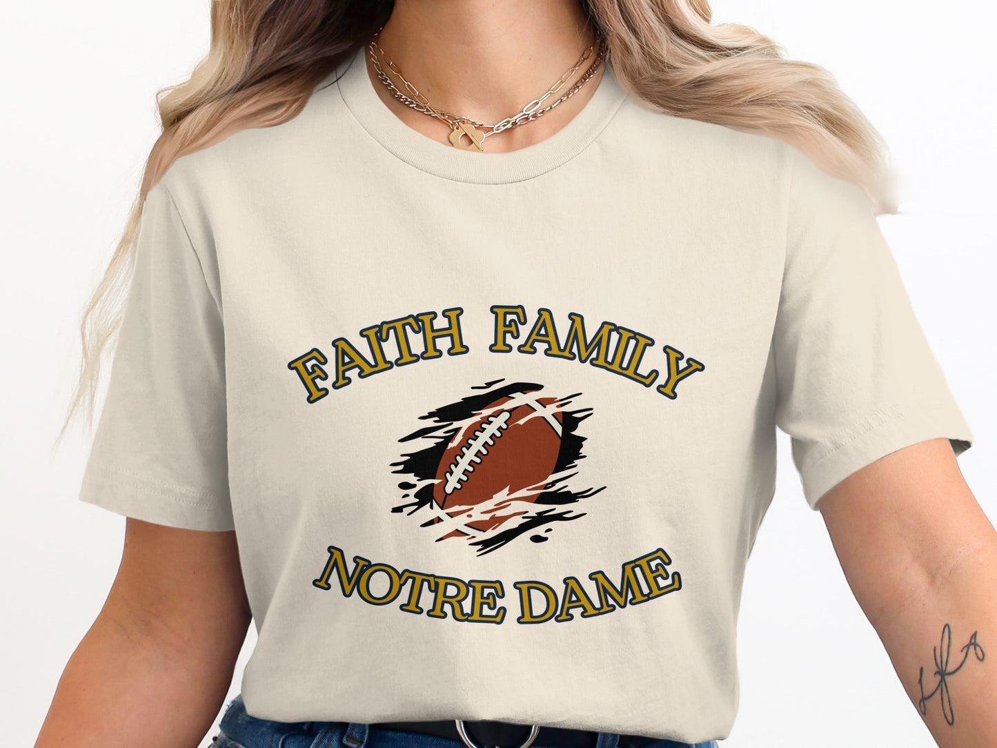 Faith Family Notre Dame Graphic T-shirt