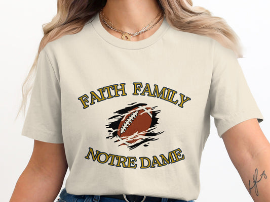 Faith Family Notre Dame Graphic T-shirt