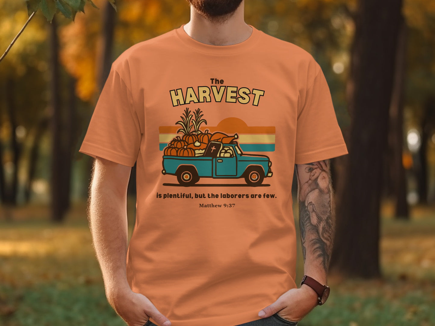 The Harvest Truck with Pumpkins Classic T-Shirt