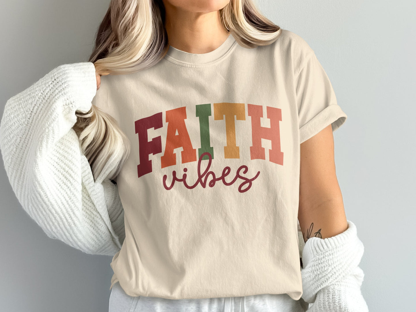 Faith vibes graphic tee shirt faith vibes product