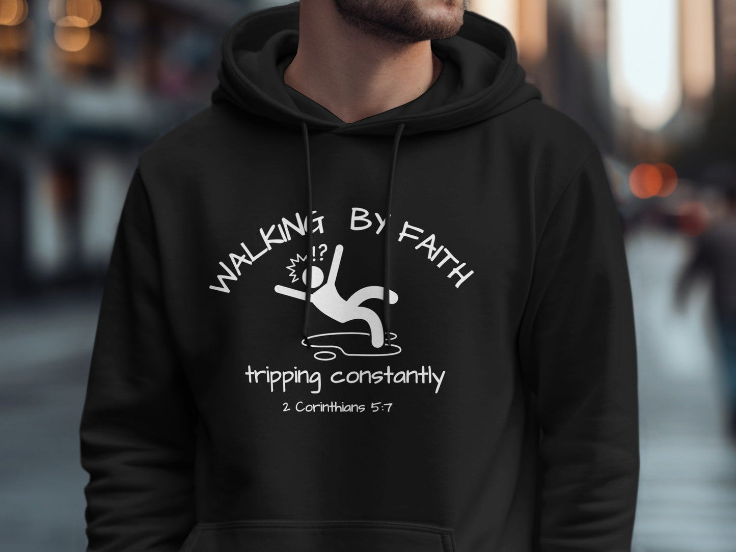 Walking By Faith Tripping Constantly Hoodie product