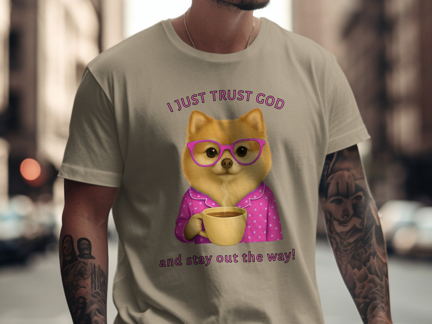 I Just Trust God and Stay Out the Way t-shirt