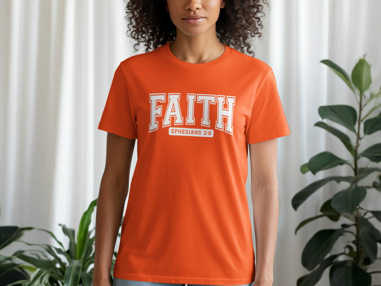 Faith Ephesians 2:8 Inspirational Graphic T-Shirt