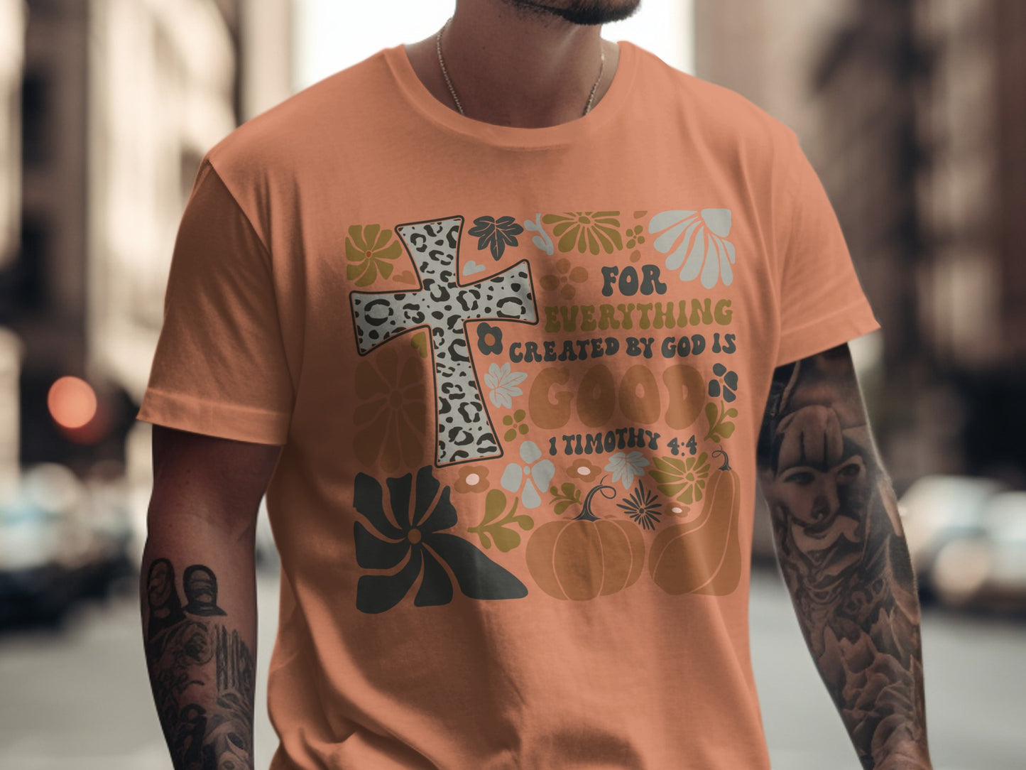 Inspirational Bible Verse Graphic Printed T-shirt