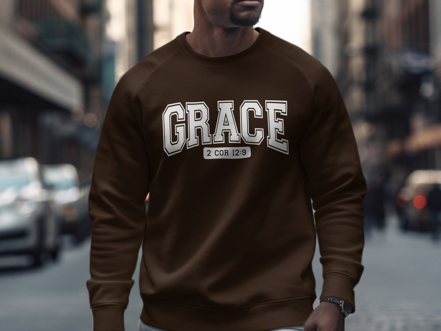 Grace 2 Cor 12:9 Inspirational Sweatshirt Product