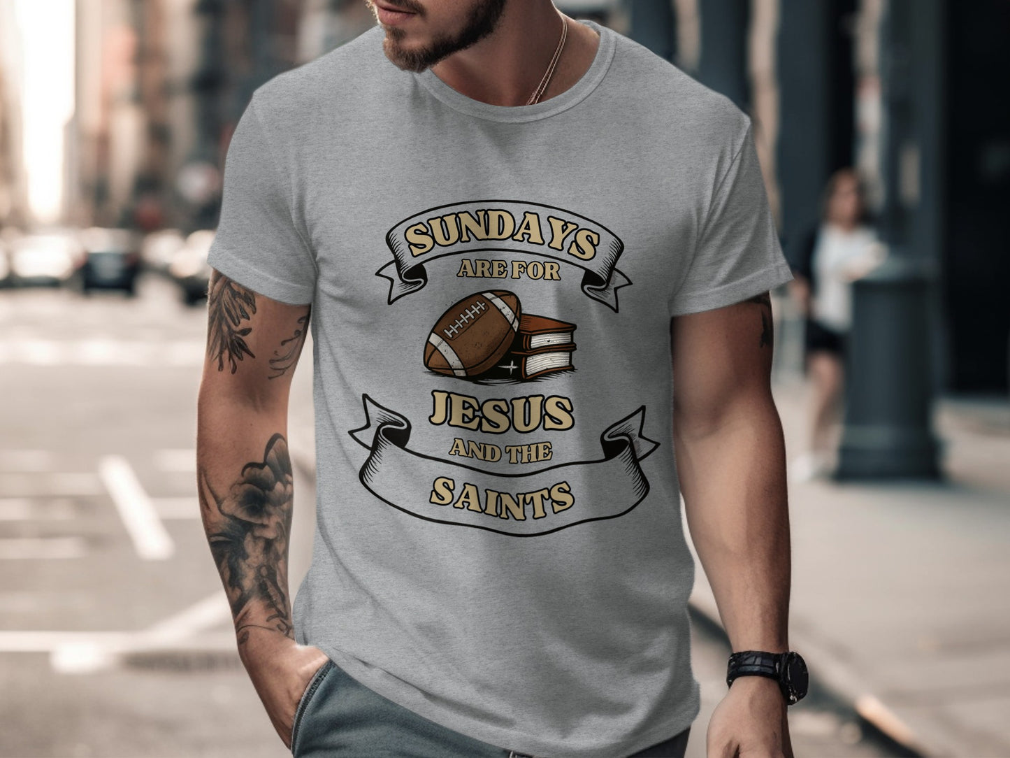 Sundays Are For Jesus And The Saints T-Shirt Product