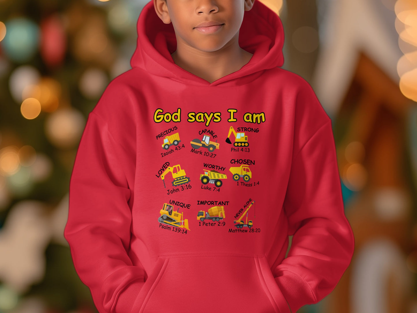 God Says I Am Christian Faith-Based Hoodie