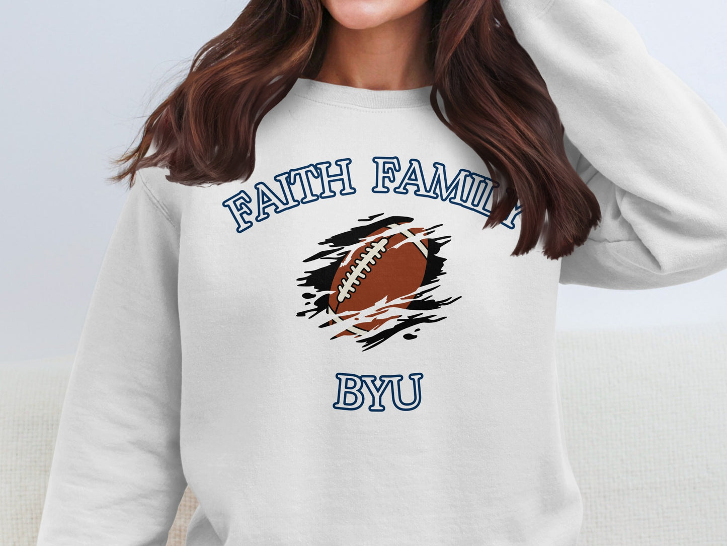 Faith Family BYU Football Graphic Sweatshirt product
