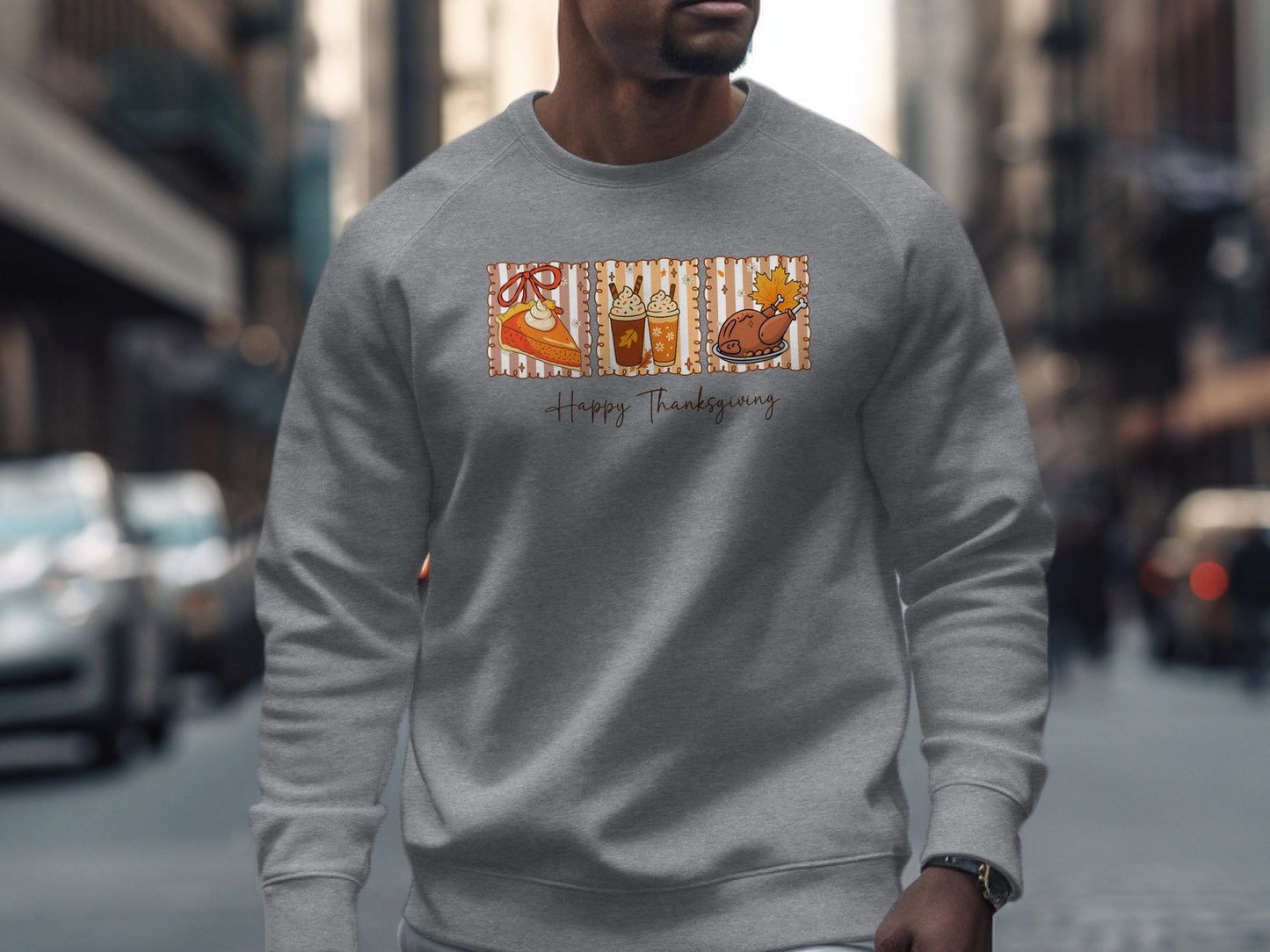 Happy Thanksgiving Sweatshirt Holiday Apparel