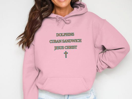 DOLPHINS CUBAN SANDWICH JESUS CHRIST Hoodie product