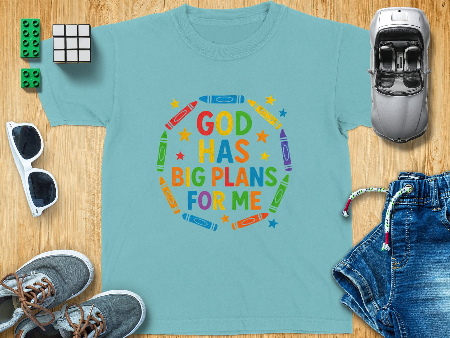 God Has Big Plans For Me Shirt Colorful Design