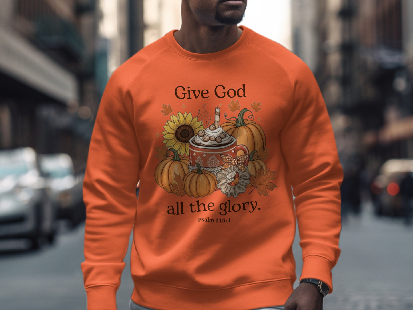 Give God all the glory Psalm 115:1 sweatshirt