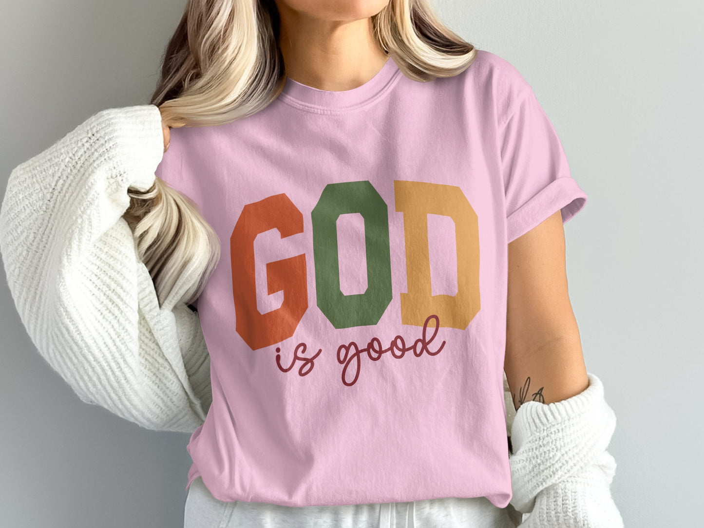 GOD Is Good Graphic T-Shirt for Faithful Product