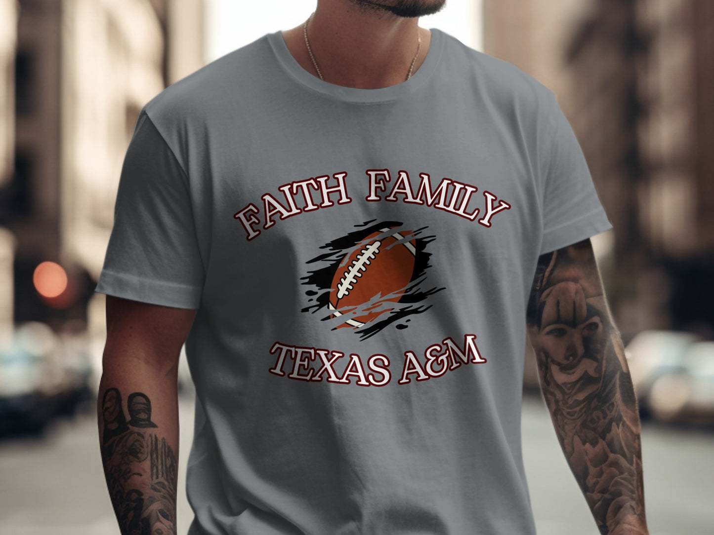 Faith Family Texas A&M Football Themed Shirt