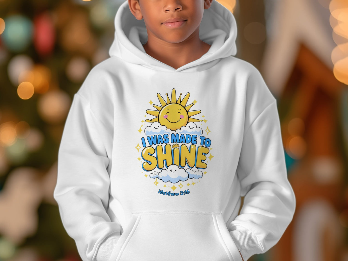 I Was Made to Shine Inspirational Hoodie