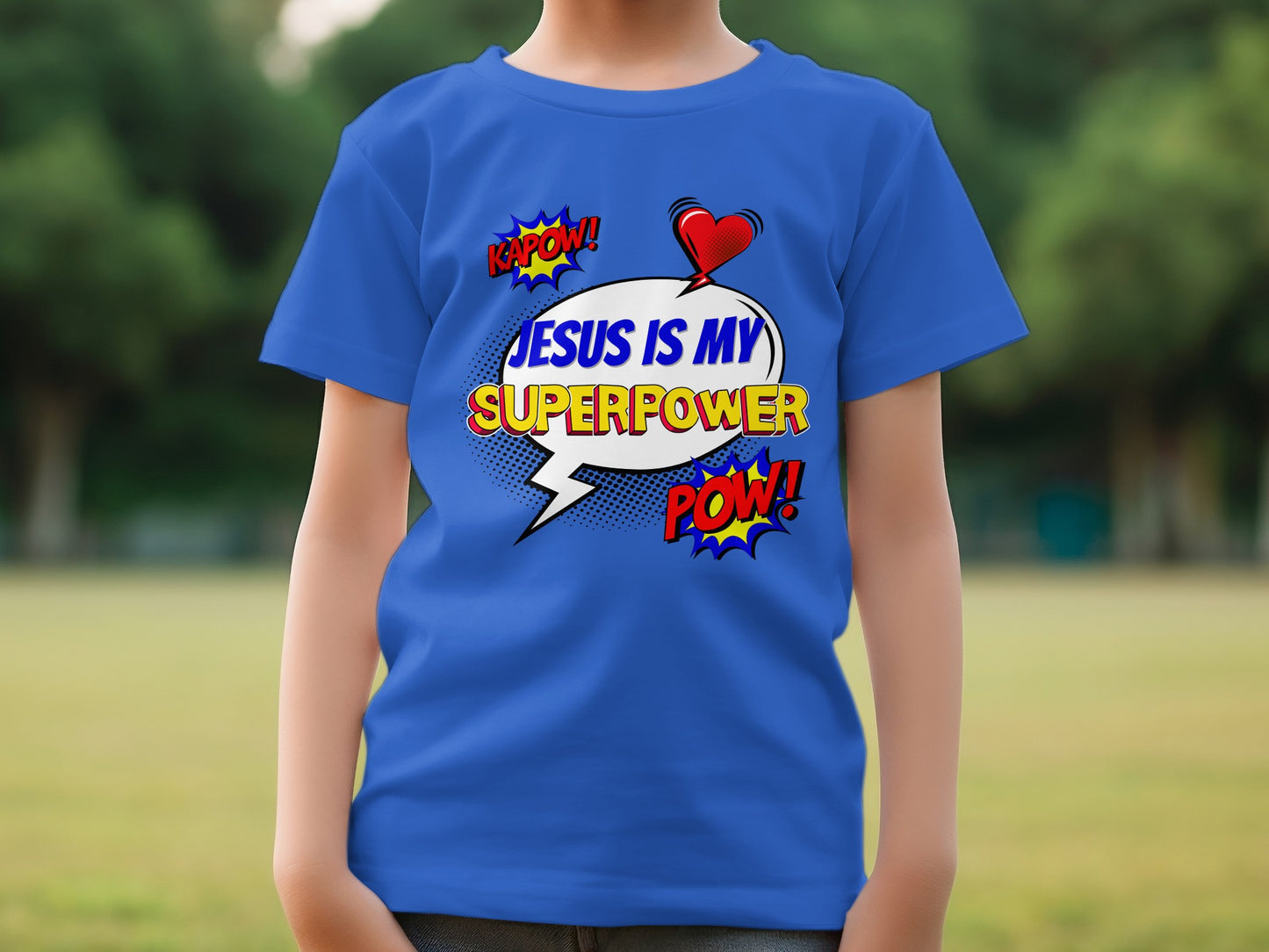 Jesus Is My Superpower T-shirt for Kids Product
