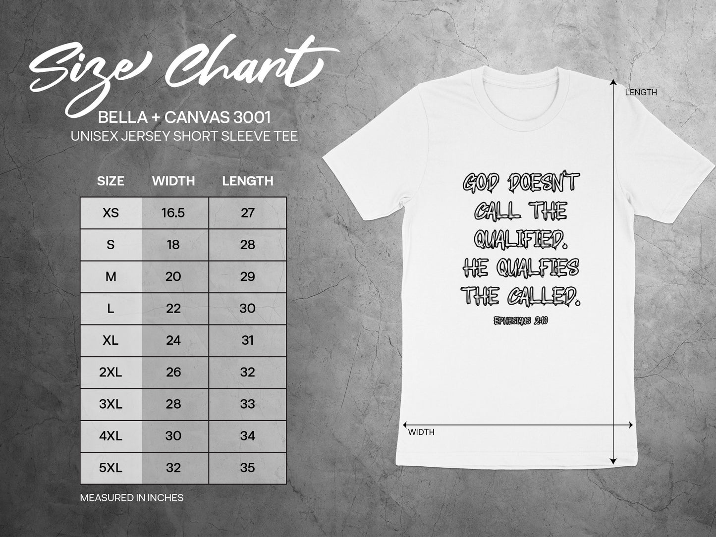 God Doesn't Call the Qualified Motivational Tee